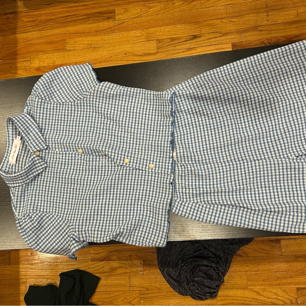 Lisa Says Gah Blue Gingham Set - Picture 5 of 12